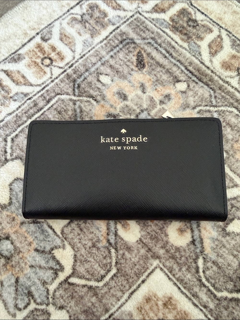 NWOT! kate spade Staci Leather Wallet with Gold Logo